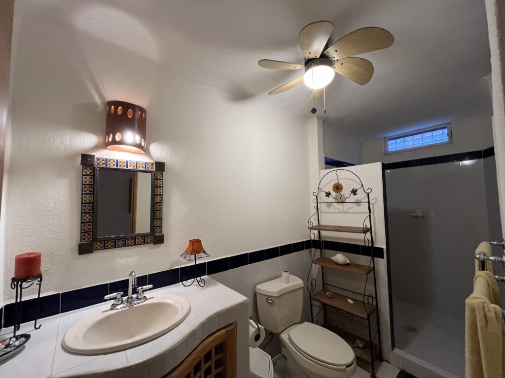 Upper unit bathroom